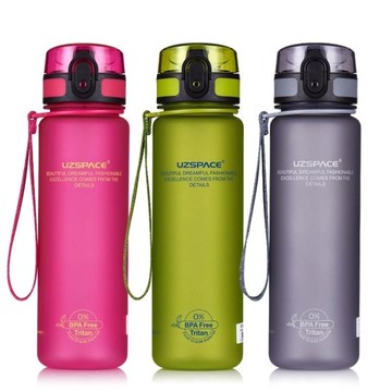 優之健身運動水杯戶外便攜水壺太空杯男學生防漏塑料杯大容量水瓶  都市時尚