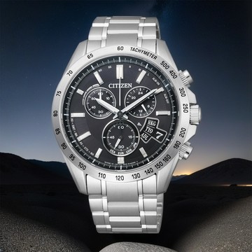 CITIZEN 星辰 電波萬年曆計時手錶-42mm BY0130-51E