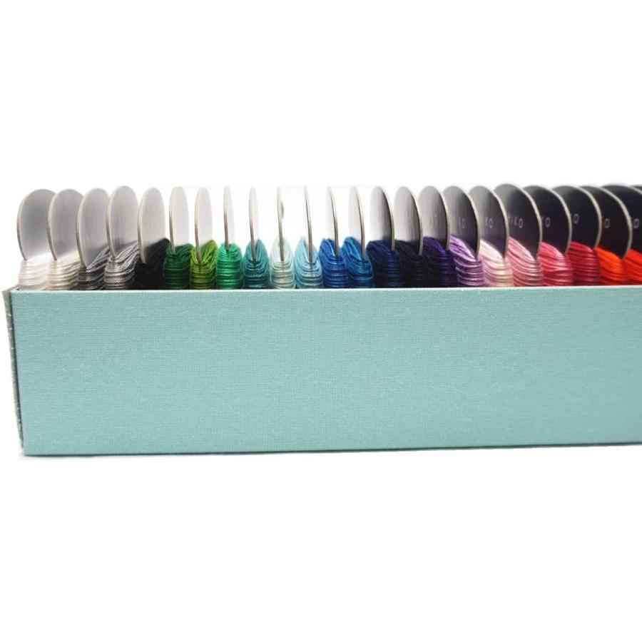 ダルマ 刺し子糸 カードタイプ 40m×37色(単色29色＋カスリ8種) ギフトボックス入り 裁縫刺繍