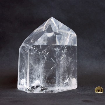 神聖殿堂 |正巴西早期料 巴西當地切工 頂級清透 白水晶 白水晶柱 白幽靈 彩虹 風水擺件 淨化空間  S23BT16-50