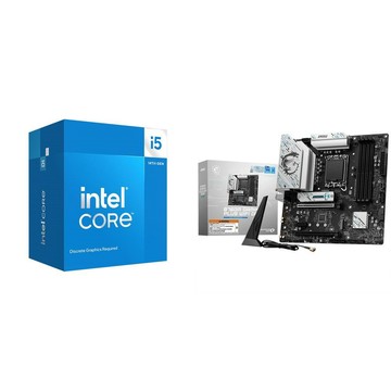 Intel 〈鈔省價〉i5-14400F+微星 B760M GAMING PLUS WIFI D4 MATX主機板