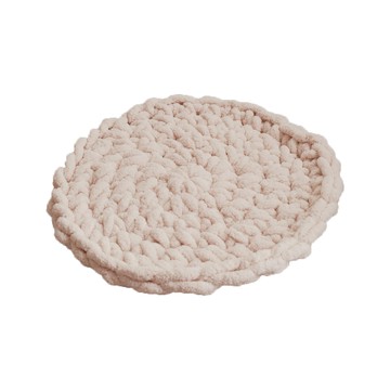 THiRTEEN 拾參家居 blode柔軟編織寵物墊  50 x 50cm  奶油白  1個