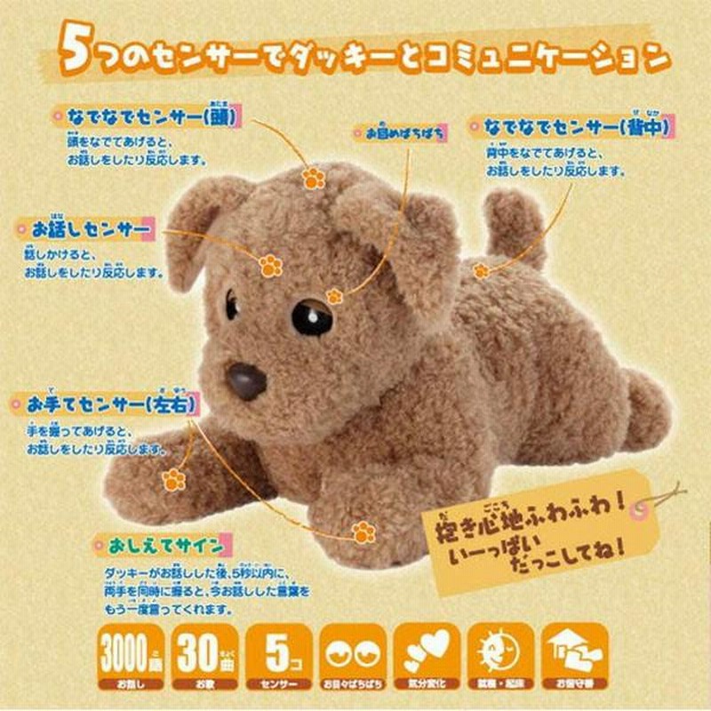 ぬいぐるみ ダッキー 犬 おもちゃ 癒し しゃべる プレゼント ...
