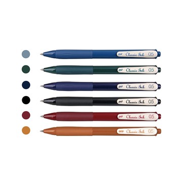 寒暑假必備【史代新文具】SKB G-2506 0.5mm 復古色按動中性筆(6色可選)
