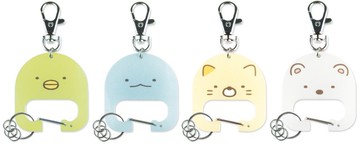 大賀屋 日貨 角落生物 鑰匙圈 鑰匙扣 吊飾 掛飾 禮品 角落小夥伴 恐龍 貓咪 白熊 企鵝 正版 J00017620