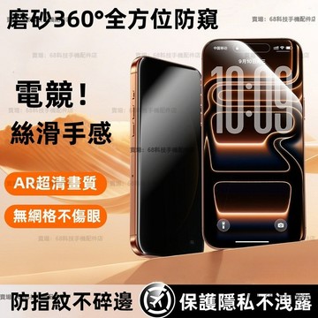 頂級滿版 霧面防窺 保護貼 玻璃貼 適用 iPhone 17 16 15 14 11 12 13 Pro Max 16e