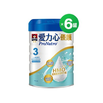 桂格愛力心優護 3號幼兒成長奶粉６罐組800g(熱銷補貨!預計7/15起出貨)【下單送卡通造型摺疊桌，輸碼再享88折 折後$4488】