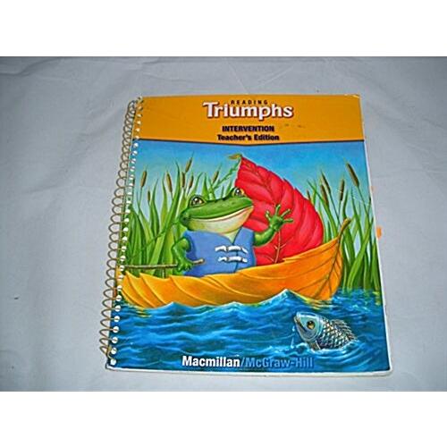 Reading Triumphs Intervention Grade K Teacher's Edition