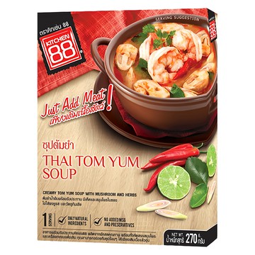 KITCHEN 88 泰式酸辣海鮮湯即食調理包 僅需加入肉類  270g  1盒