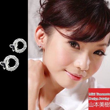 山本美樹 舞蝶 奧地利水晶針式耳環(MIT)