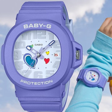 CASIO 卡西歐 BABY-G 俏皮愛心 繽紛轉盤指針女錶 手錶(BGA-10-6A)