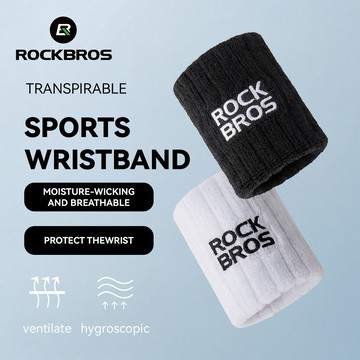 ROCKBROS 運動腕帶男士女士透氣吸汗護腕跑步籃球網球健身護腕