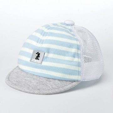 JUMEE -BLUE-CAP 可愛寶寶帽 軟帽簷 白色網款