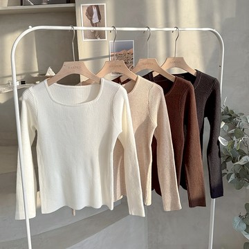 【HARPER】韓系百搭針織上衣 | 現貨 長袖上衣 百搭 內搭 針織 秋冬【CLA31039J】