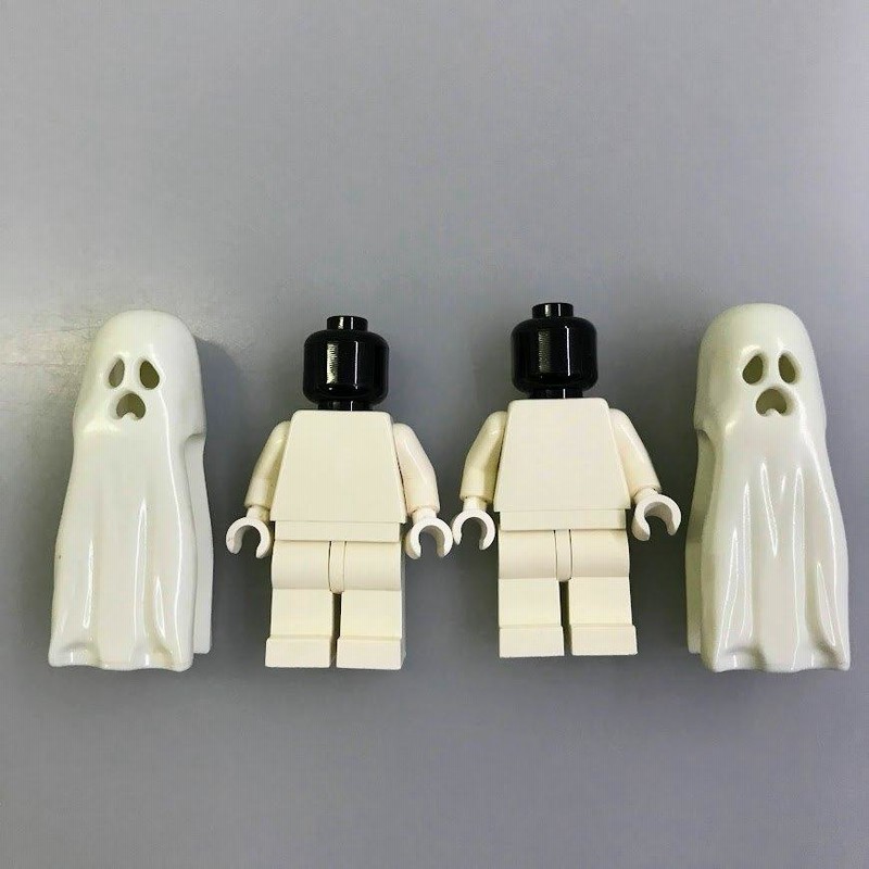 正規品 LEGO レゴ ミニフィグ 蓄光 ゆうれい ＋ ガイコツ 4個