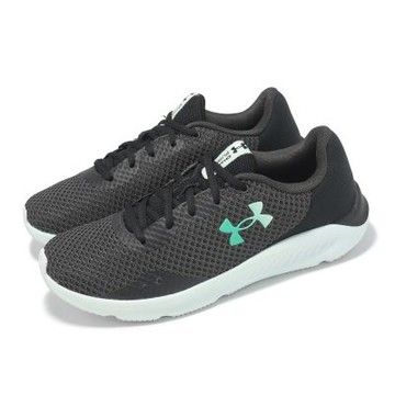 Under Armour 慢跑鞋 Charged Pursuit 3 女鞋 黑 白 輕量 緩震 路跑 運動鞋 UA 3024889105