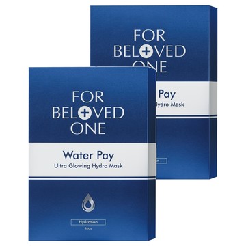 FOR BELOVED ONE 寵愛之名 台灣公司貨 Water Pay 水能亮微酵保濕大光圈面膜  4片  2盒