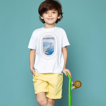 造飛機  短袖 休閒上衣 T恤 童裝