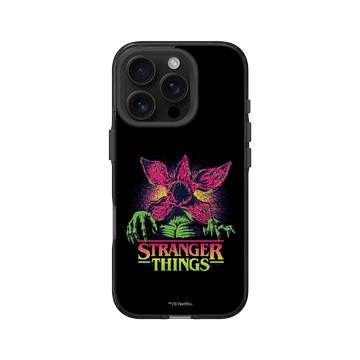 iPhone 16 Pro Clear 酷墨灰 - Stranger Things - 霓虹魔神
