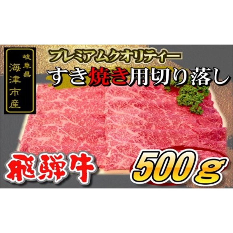 肉　【　お肉　すき焼き　500g　冷凍　】-　飛騨牛　牛肉　すきやき　岐阜県海津市産　切り落とし　牛