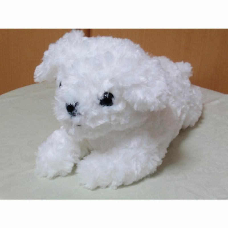 スマイルDOG シリーズぬいぐるみ／マルチーズ ☆犬雑貨