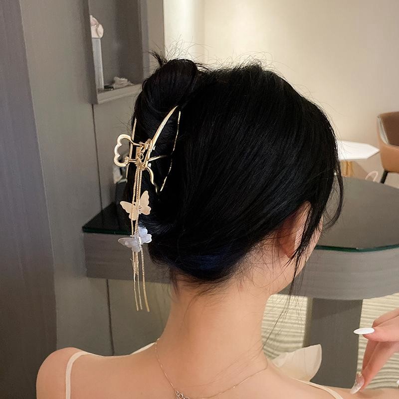 人気激安 バンスクリップ ゴールド ヘアクリップ まとめ髪 髪留め 髪