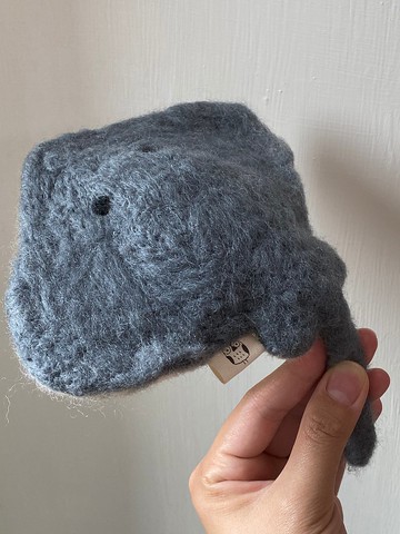 微笑魟魚 羊毛氈 零錢包