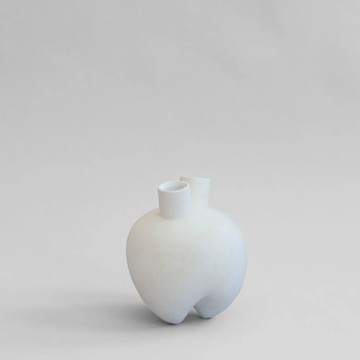 相撲花瓶,牛角 - 骨白色
