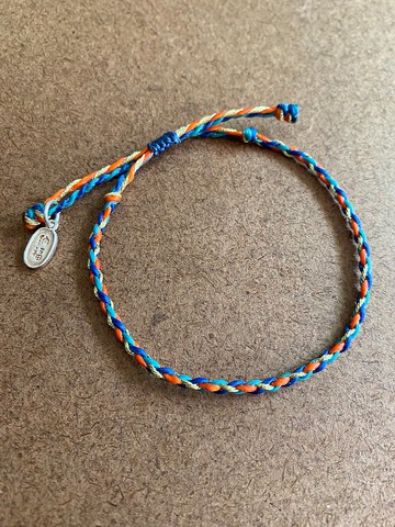 招財納福 蠶絲蠟線手工編織手鍊