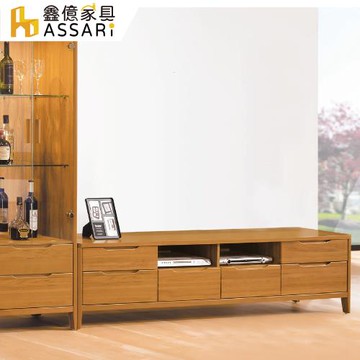 【ASSARI】米堤柚木7尺電視櫃(寬212x深40x高49cm)