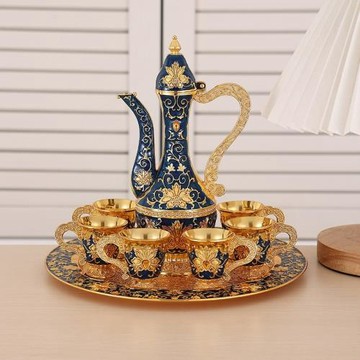 歐式仿古白酒酒具套裝高檔經典白酒杯輕奢家用酒壺古代分酒器擺件