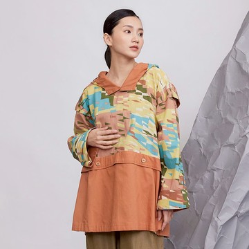 夜間漫遊兩穿中性連帽上衣_暮日粼光