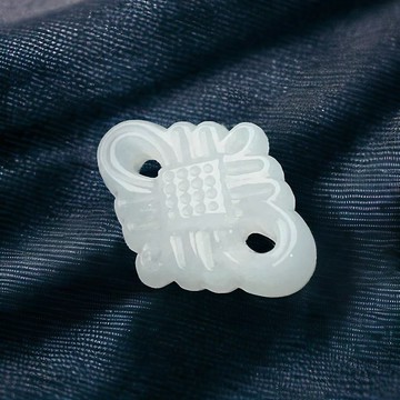 冰糯種翡翠吉祥結吊飾  | 天然緬甸玉翡翠A貨 | 送禮