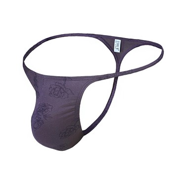 TIKU 梯酷 ~ 超低腰性感網狀U型丁字男內褲-紫色 (TH1294)