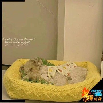 【台灣出貨】寵物睡窩 狗狗睡窩 貓窩 塔夫絨雲朵窩 柔軟 寵物窩 貓窩 狗窩 加厚保暖冬 狗床墊 狗狗床 狗墊 寵物墊