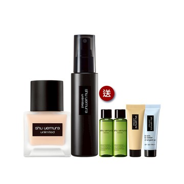 【持久定妝組】超持久輕粉底+定妝噴霧 買2送4