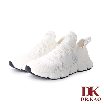 【DK 氣墊鞋】潮男必備飛織氣墊男鞋 72-1123-50 白色
