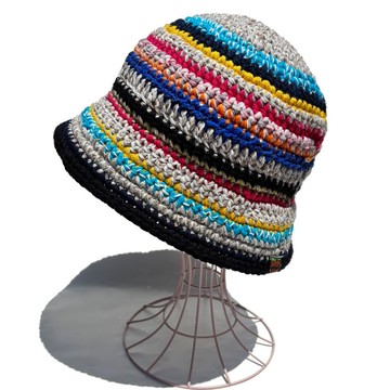 【鉤織帽】PINORI 粗針織漁夫帽 MULTI