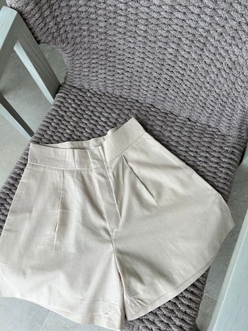 高腰亞麻短褲 Slim shorts 款