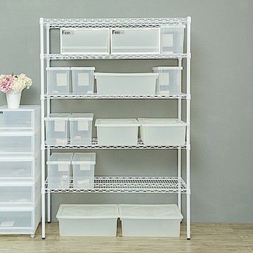 dayneeds 荷重型 120x45x180cm五層烤漆白波浪架 超強耐重/倉儲架/置物架