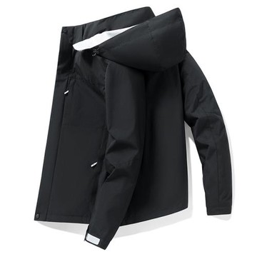 沖鋒衣外套男春秋2024新款春季戶外工裝上衣服潮牌防風防水夾克衫