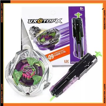 臺灣出國產戰鬥陀螺 爆旋陀螺 戰門陀螺 UX-09 武士強人CX-09烈焰日食