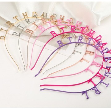 兒童髮箍 生日女孩 髮箍 Birthday Girl 字母頭箍 派對 主角 會場佈置 裝飾髮箍
