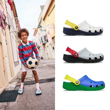 Crocs卡駱馳 (童鞋) Classic 經典系列 復古兒童洞洞鞋 K Clog克駱格-白色 211258-100