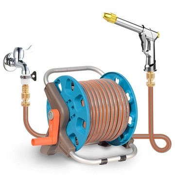 台灣公司貨 免運 可開票 高壓水槍洗車噴水槍家用沖地洗地澆菜澆花洗車神器水管收納架套裝