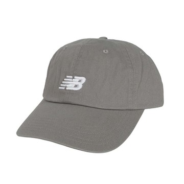 NEWBALANCE 運動帽-防曬 遮陽 棒球帽 運動 帽子 NB LAH91014SLA 灰白