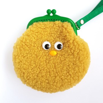 嘰咕嘰咕毛毛小精靈彩色塑膠口金包