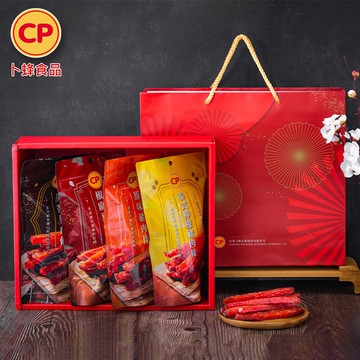 【卜蜂】綜合4口味 經典肉乾禮盒組(原味/炭香/泰式檸檬/椒麻)