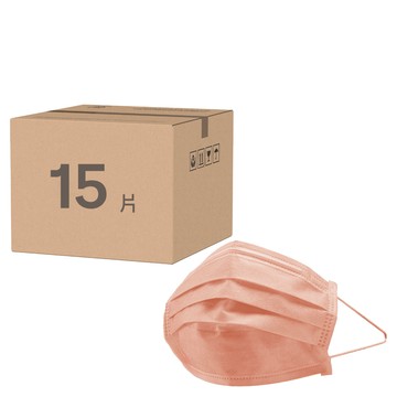 LAITEST 萊潔 成人醫療防護口罩  蜜光橘  5片  3包