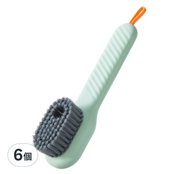 橡合杉 多功能可加液按壓式鞋刷  綠色  6個